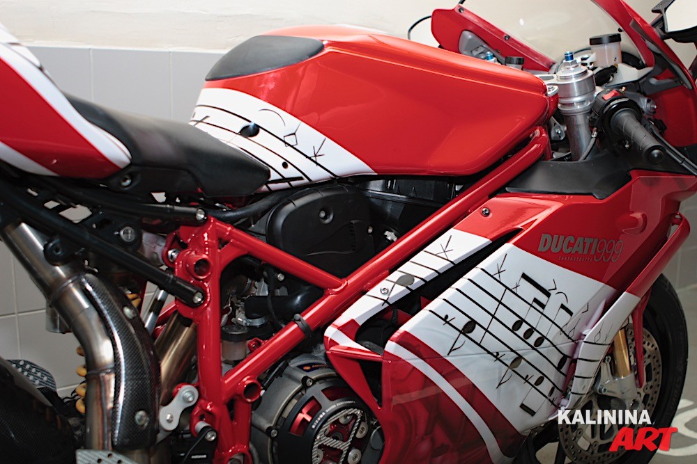 Аэрография мотоцикл Ducati