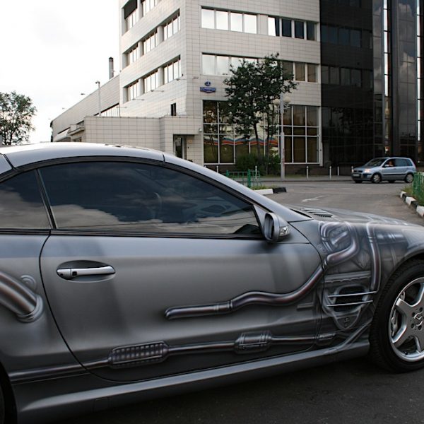 Роспись автомобиля Mercedes