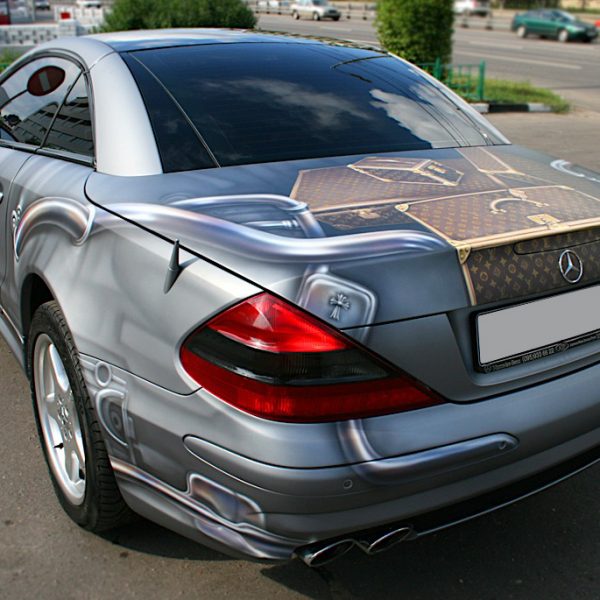 Роспись автомобиля Mercedes - Louis Vuitton