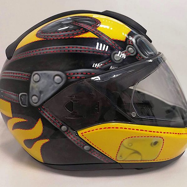 Аэрография на шлеме для мотоцикла